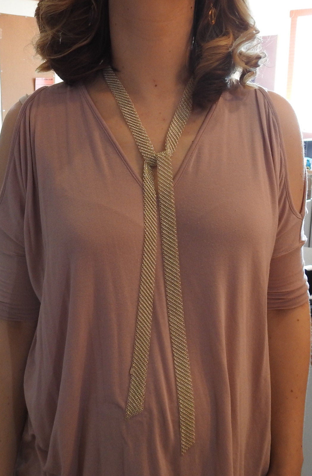 Elsa Peretti Silver Scarf Mesh Necklace 