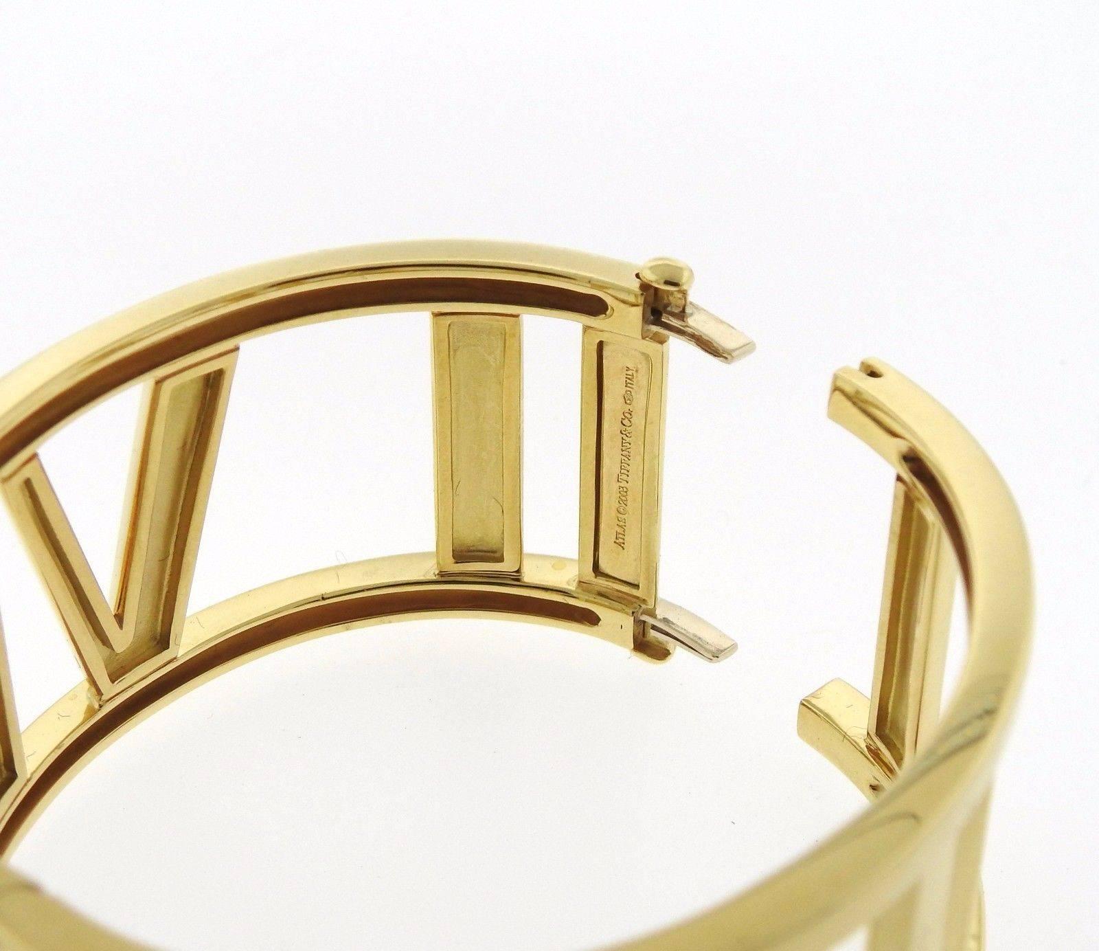 Tiffany & Co. Atlas Gold Wide Bangle Bracelet 1