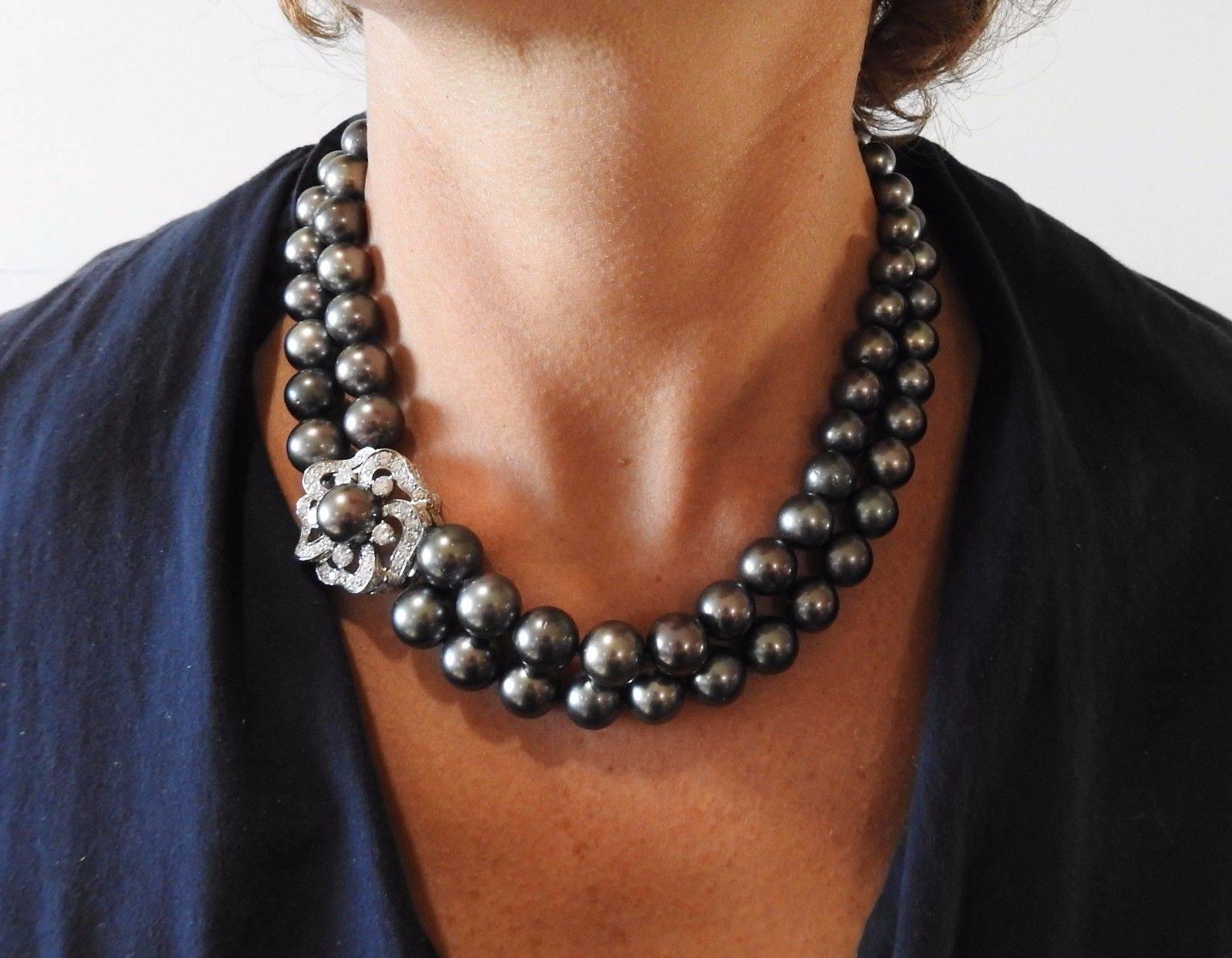 double strand mikimoto pearl necklace