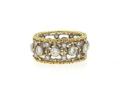 Buccellati Diamond Gold Wedding Band Ring