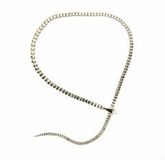 Tiffany & Co. Elsa Peretti Rare Silver Snake Necklace