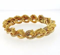 Carrera Y Carrera Diamond Gold Panther Bracelet