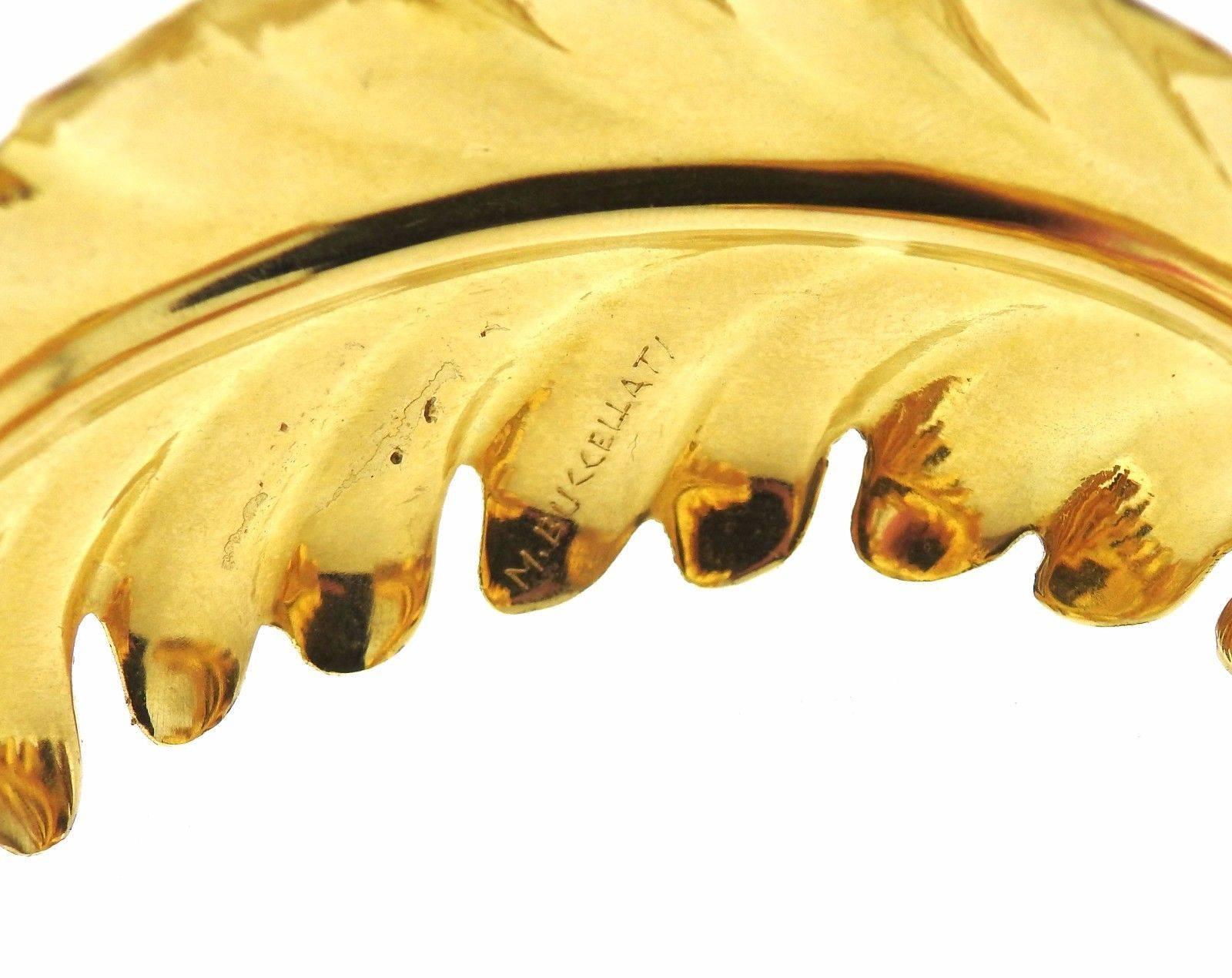 gold leaf bracelet cuff