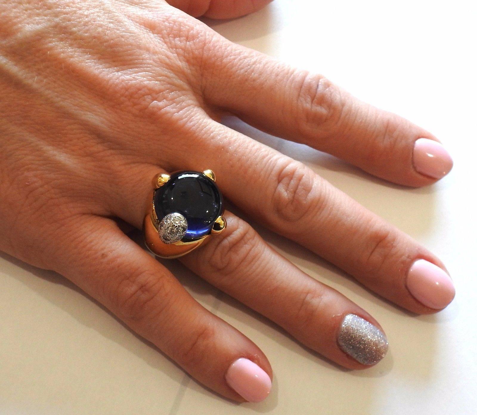Women's Pomellato Gold Purple Quartz Diamond Ring