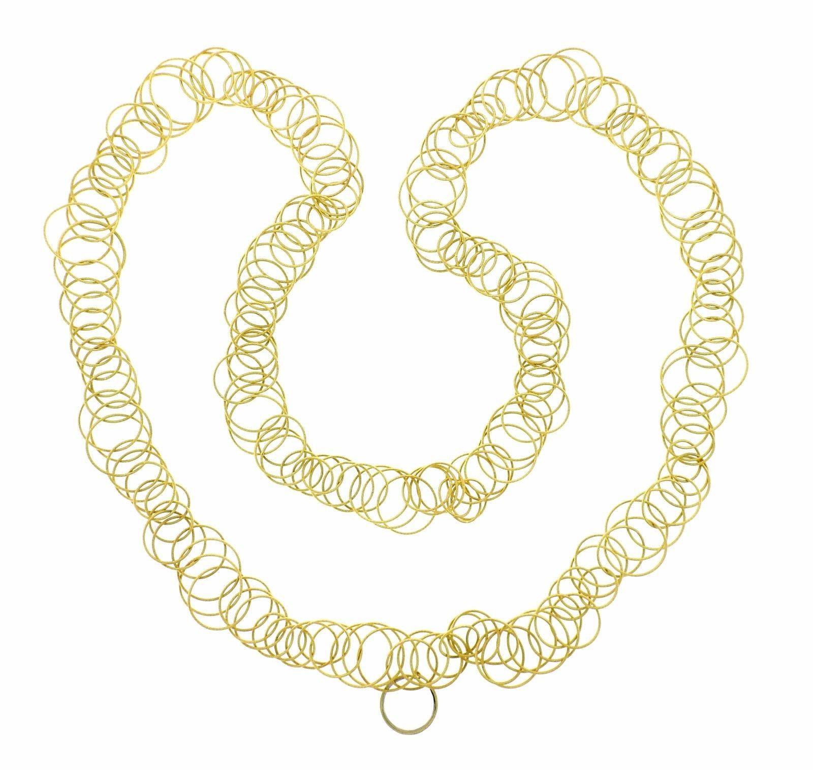 Buccellati Hawaii Gold Long Link Necklace