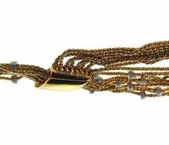 Yuri Ichihashi Sazame Gold Diamond Platinum Necklace