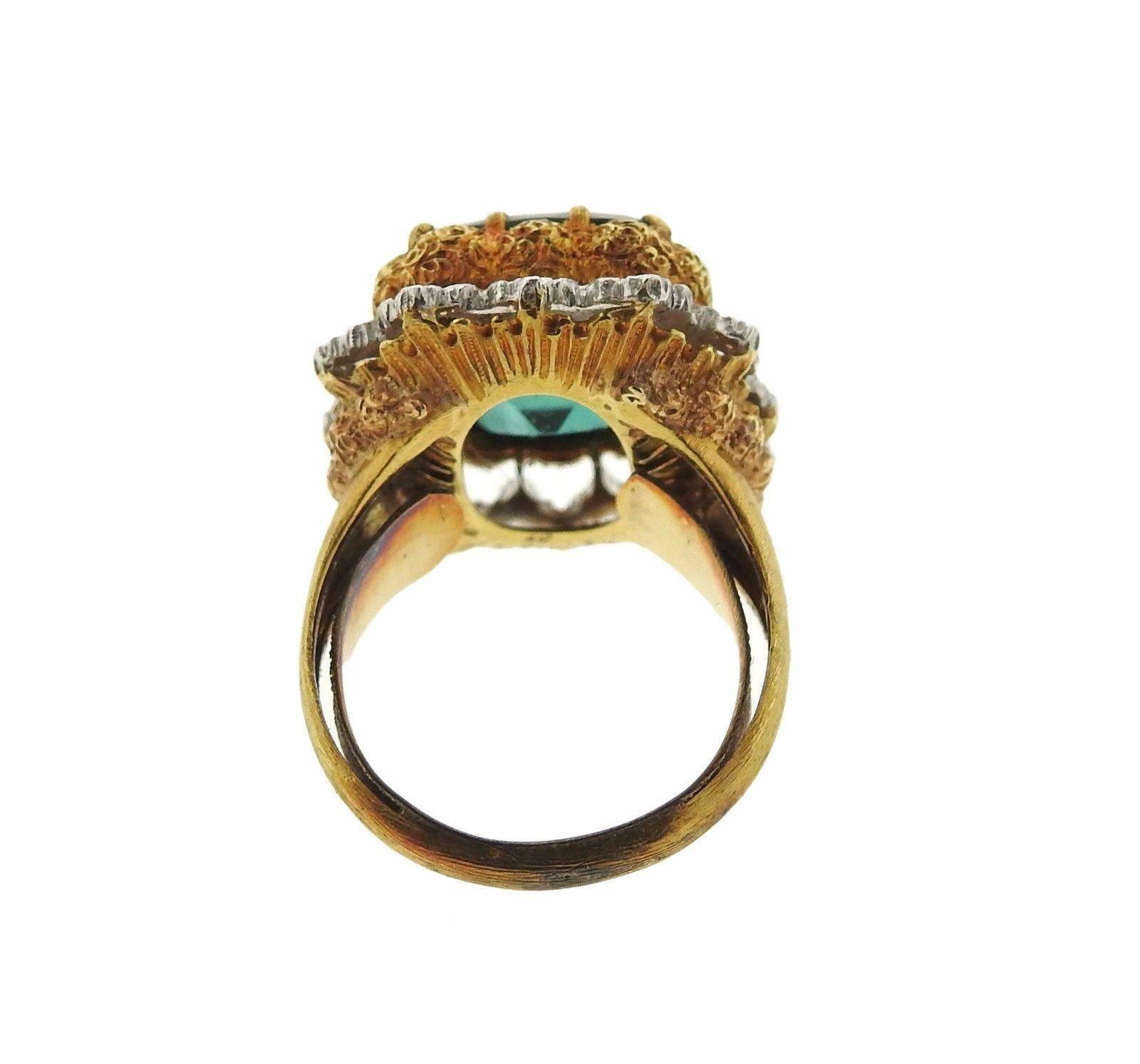 Buccellati Tourmaline Gold Ring 1