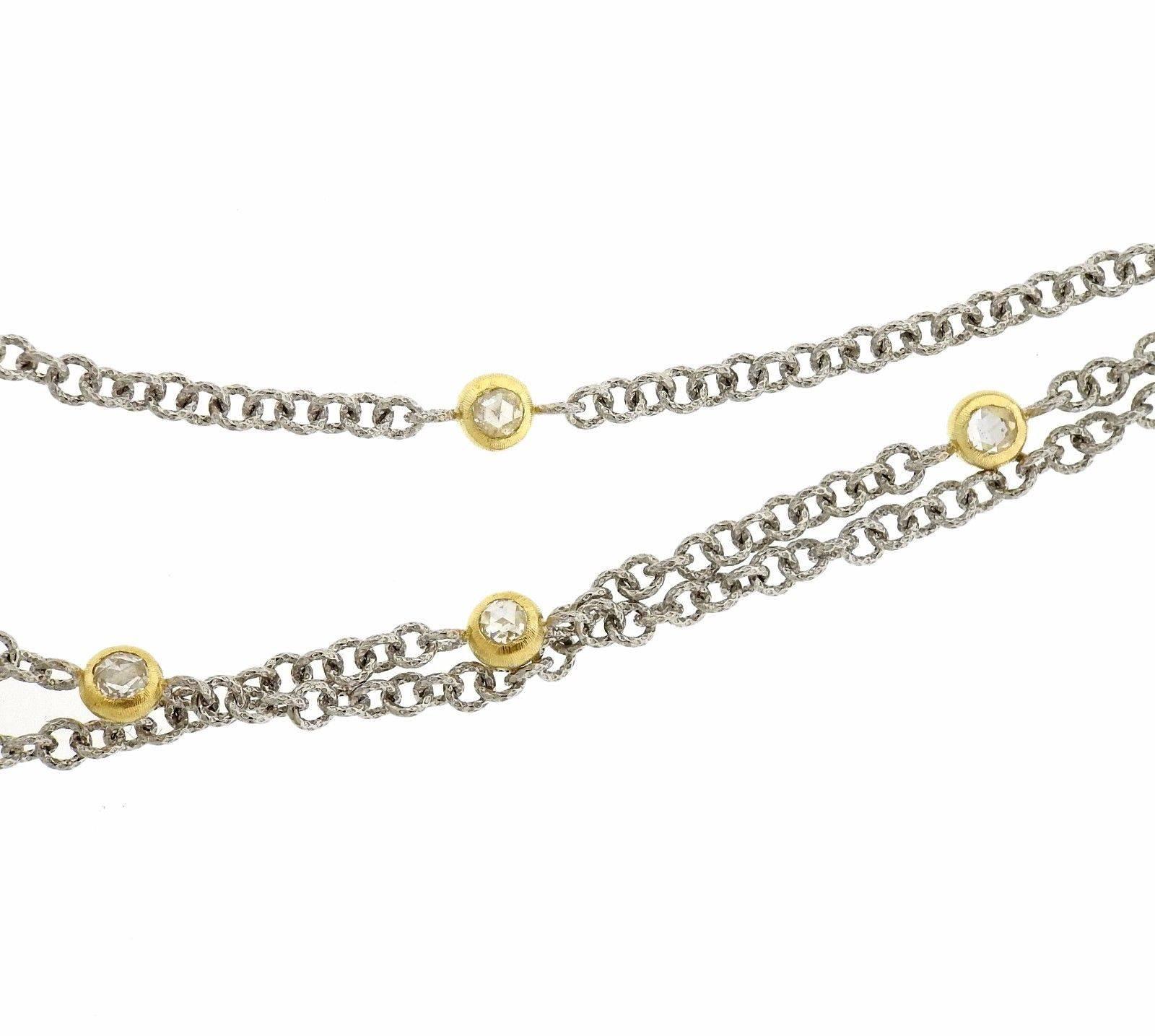 three strand diamond necklace