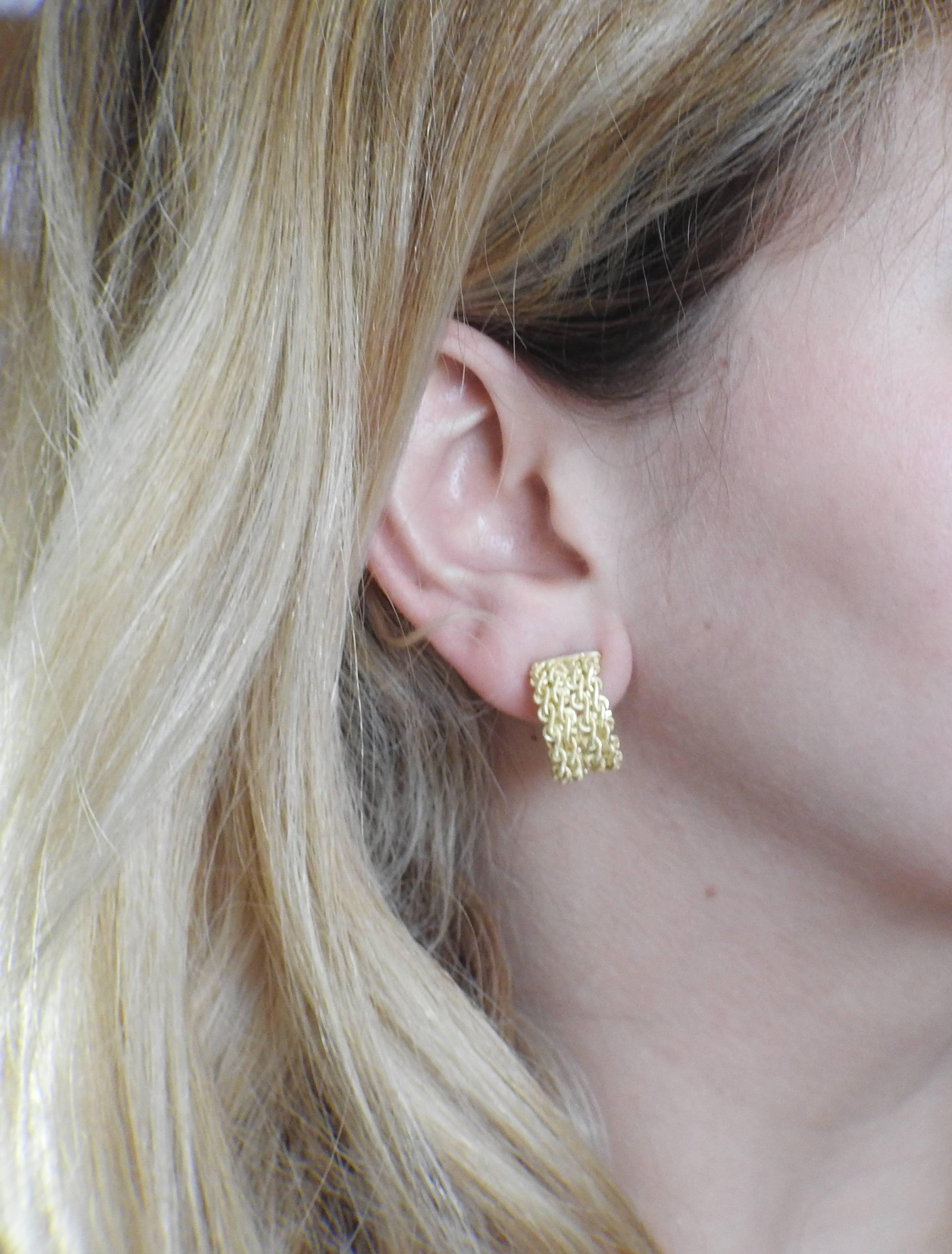 Buccellati Gold Link Hoop Earrings 2