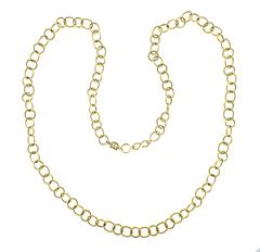 Temple St. Clair Arno Gold Link Chain Necklace 