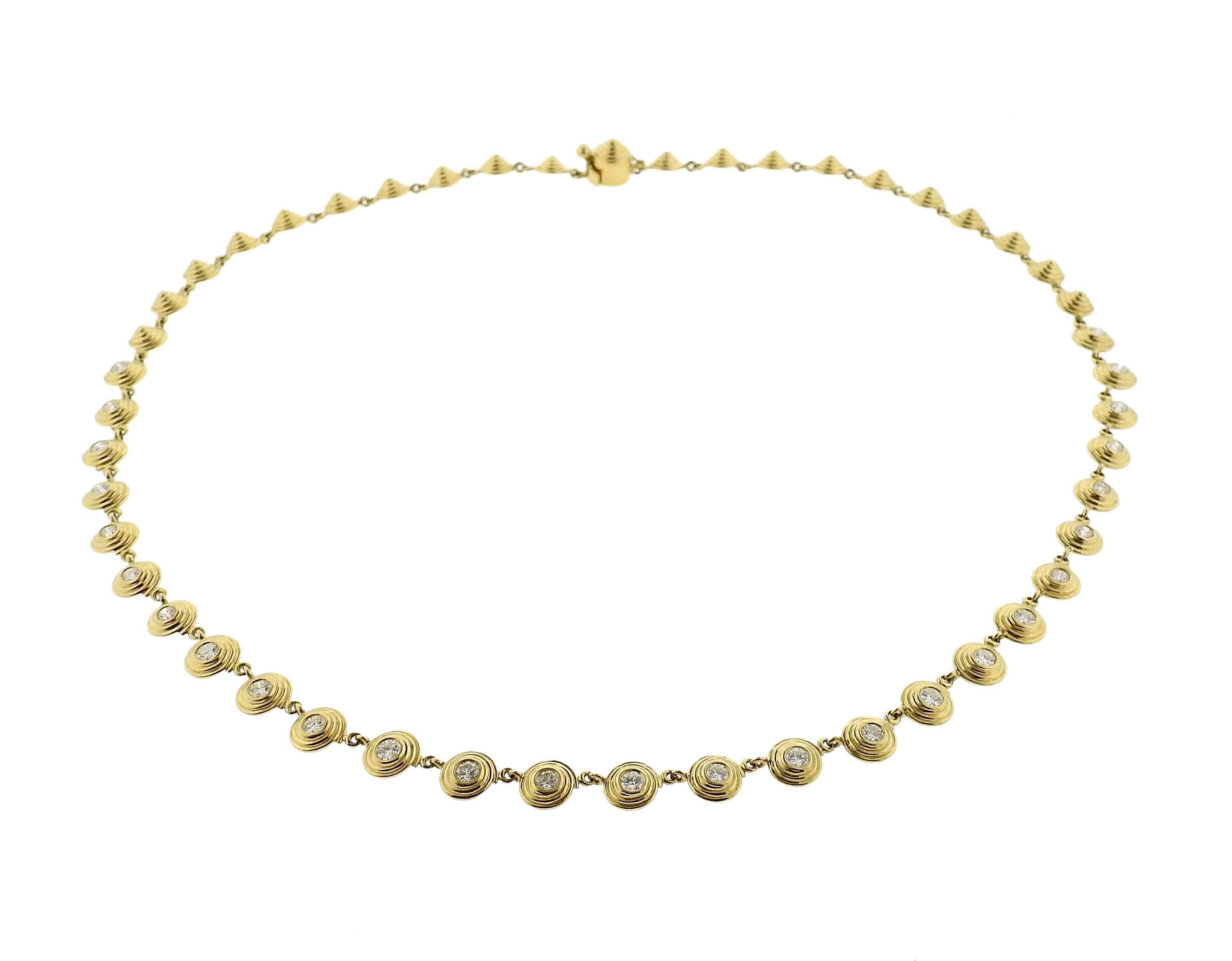 Women's Temple St. Clair Gold Diamond Necklace