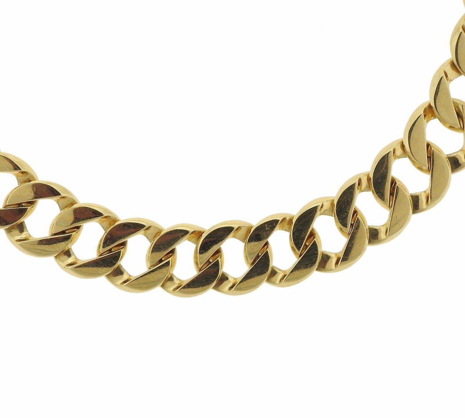 Verdura Gold Curb Link Double Wrap Bracelet 1