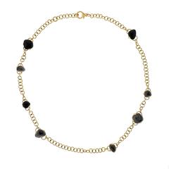 Pomellato Capri Gold Onyx Quartz Necklace