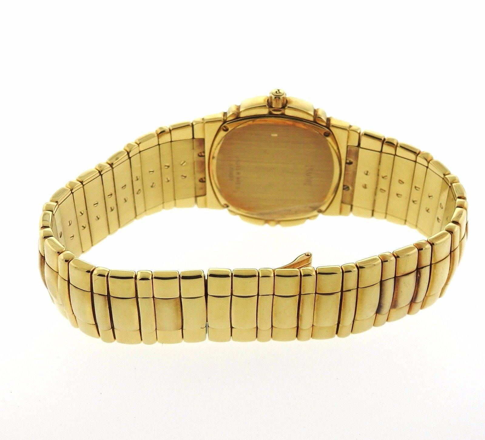Men's Piaget Yellow Gold Tanagra Diamond Opal Manual Wind Wristwatch 