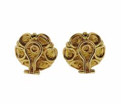 Rare Salvador Dali Gold Medal Earrings
