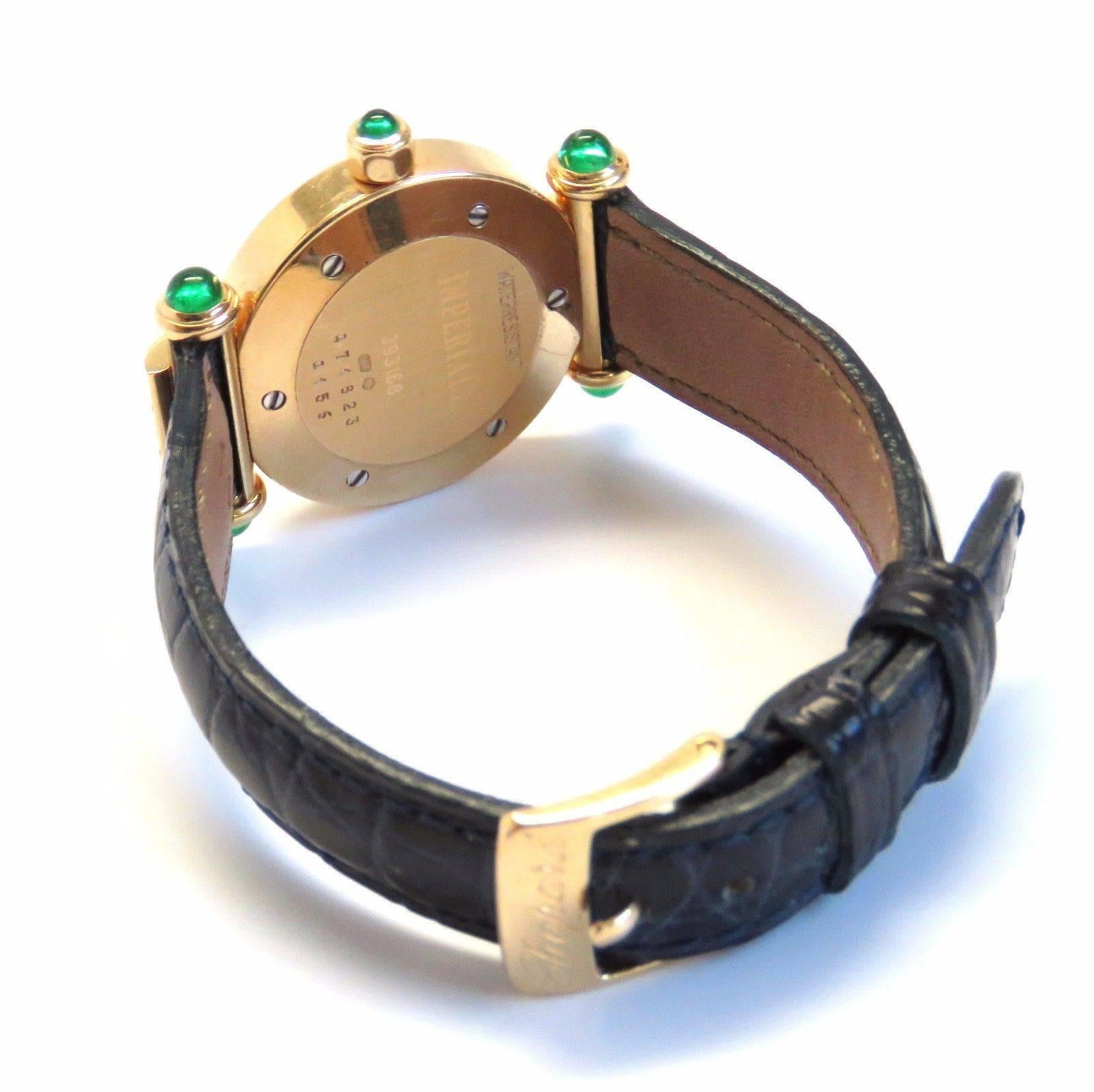 Chopard LadiesYellow Gold Diamond Emerald Imperiale Quartz Wristwatch 2