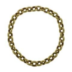 Massive Kieselstein Cord Gold Link Chain Necklace
