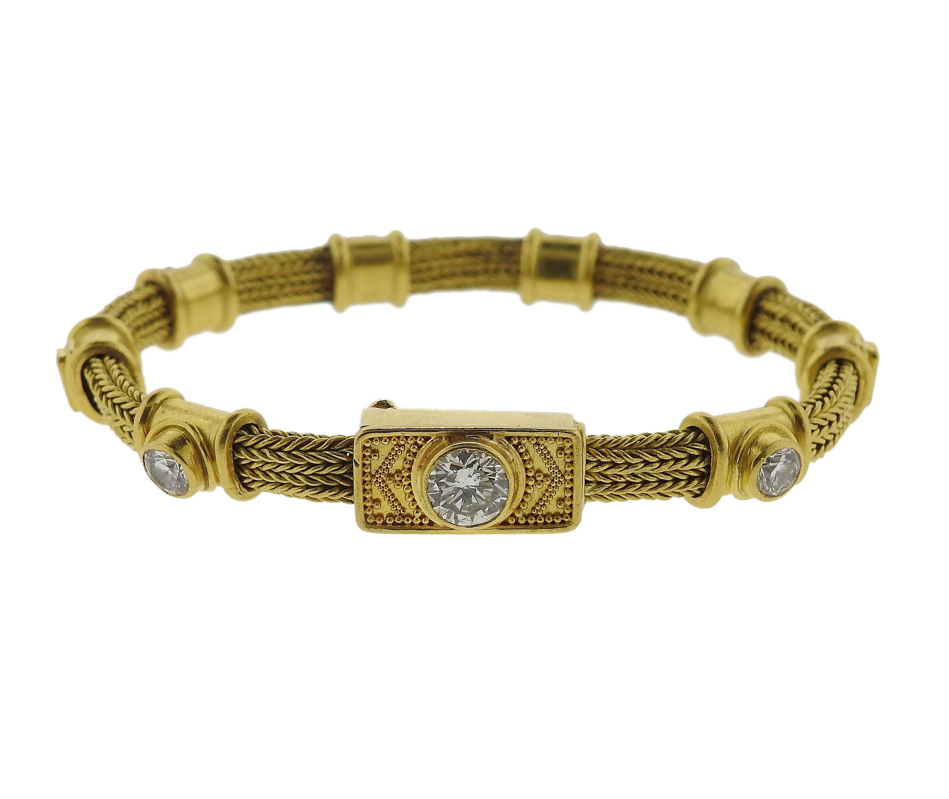 Bikakis & Johns Diamond Gold Bracelet 2
