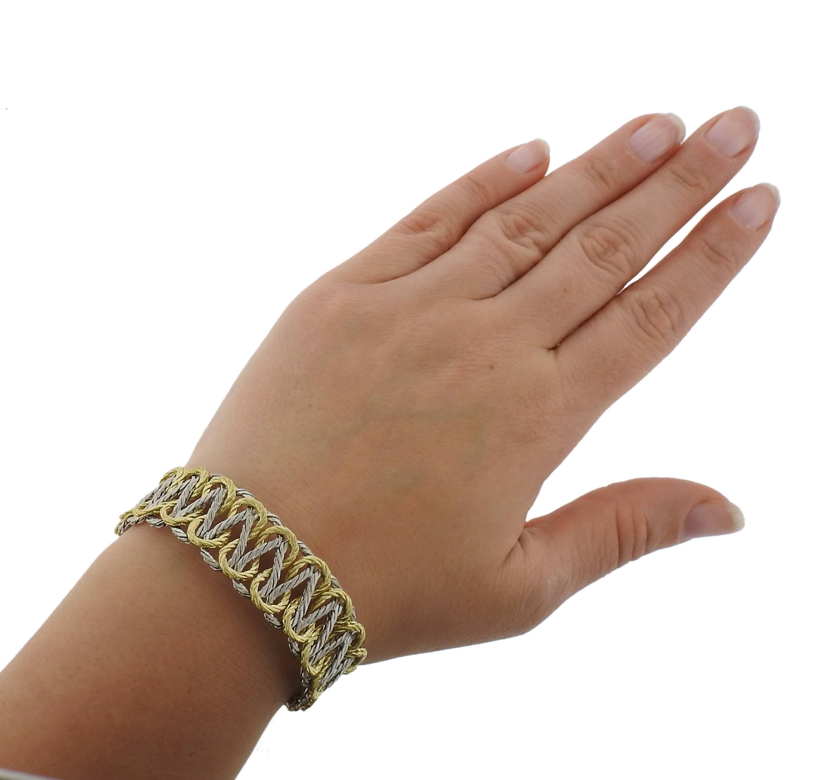 Women's Buccellati Gold Woven Bracelet