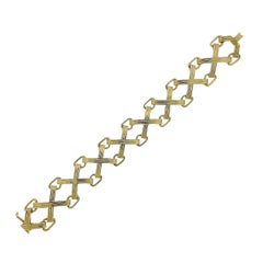 Tiffany & Co. Schlumberger Gold X and Triangle Bracelet