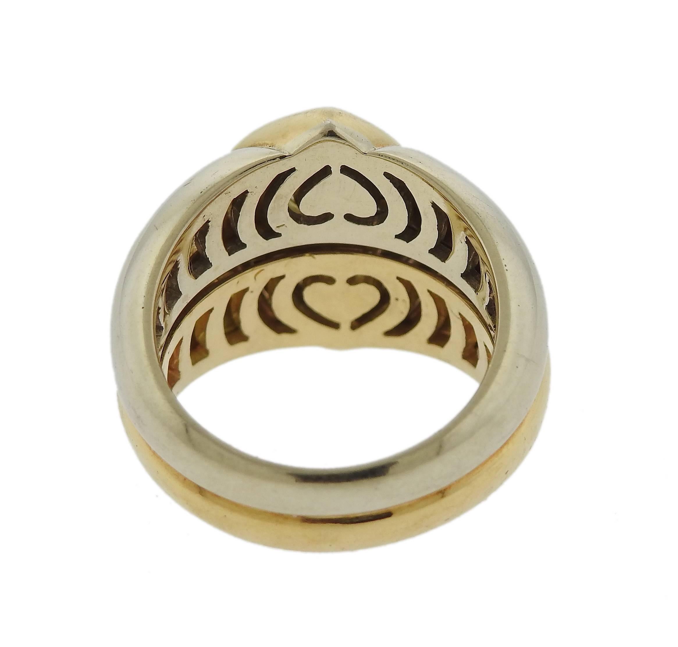 Women's Bulgari Two Color Gold Ring