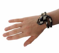 Enamel Diamond Gold Snake Bracelet