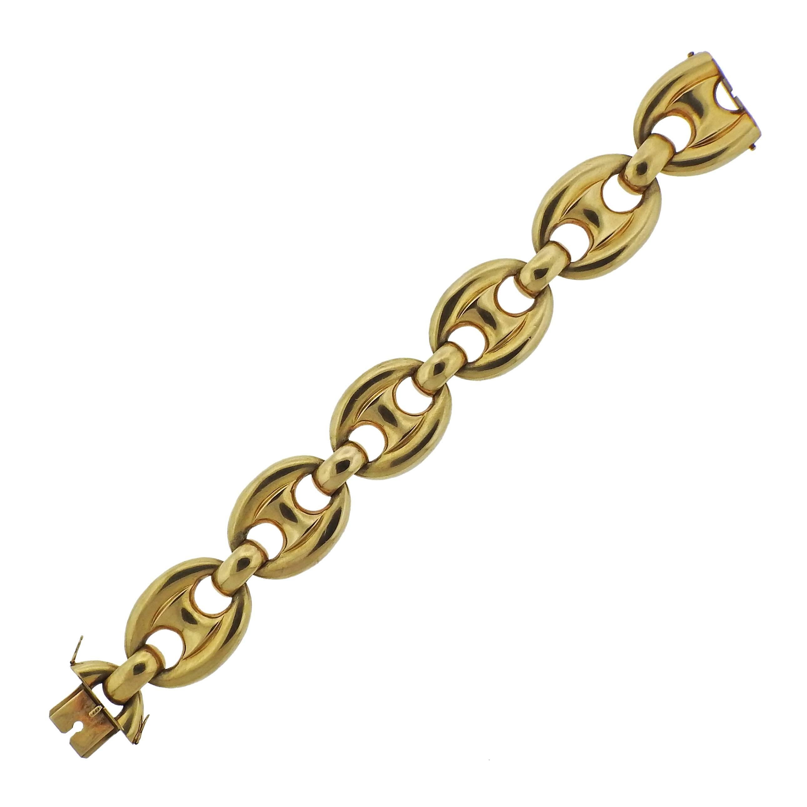 Tiffany & Co. Massive Carlo Weingrill Gold Link Bracelet
