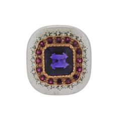 Buccellati Gold Ruby Amethyst Ring