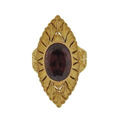 Buccellati Yellow Gold Zircon Ring