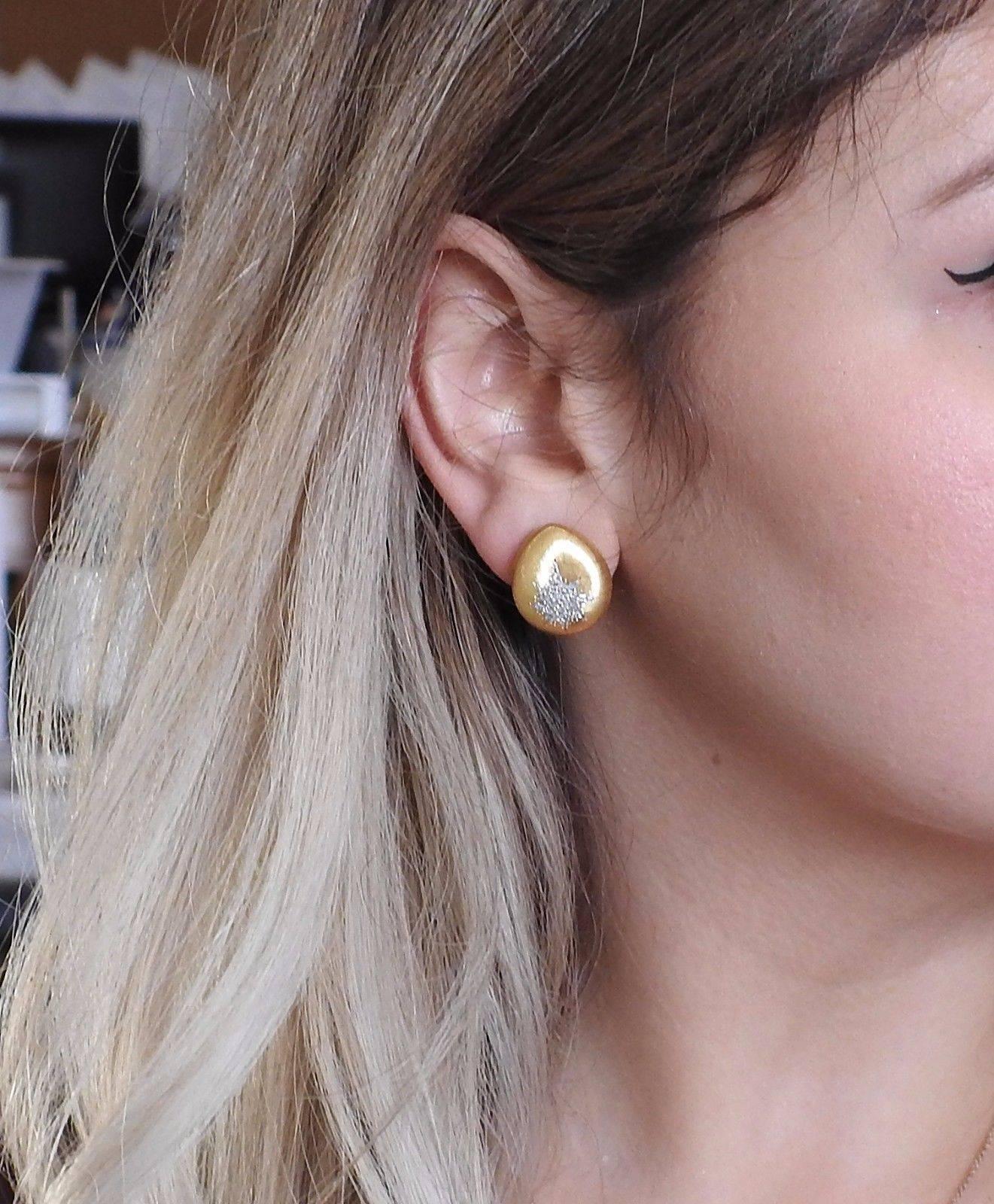 Buccellati Gold Teardrop Earrings 1