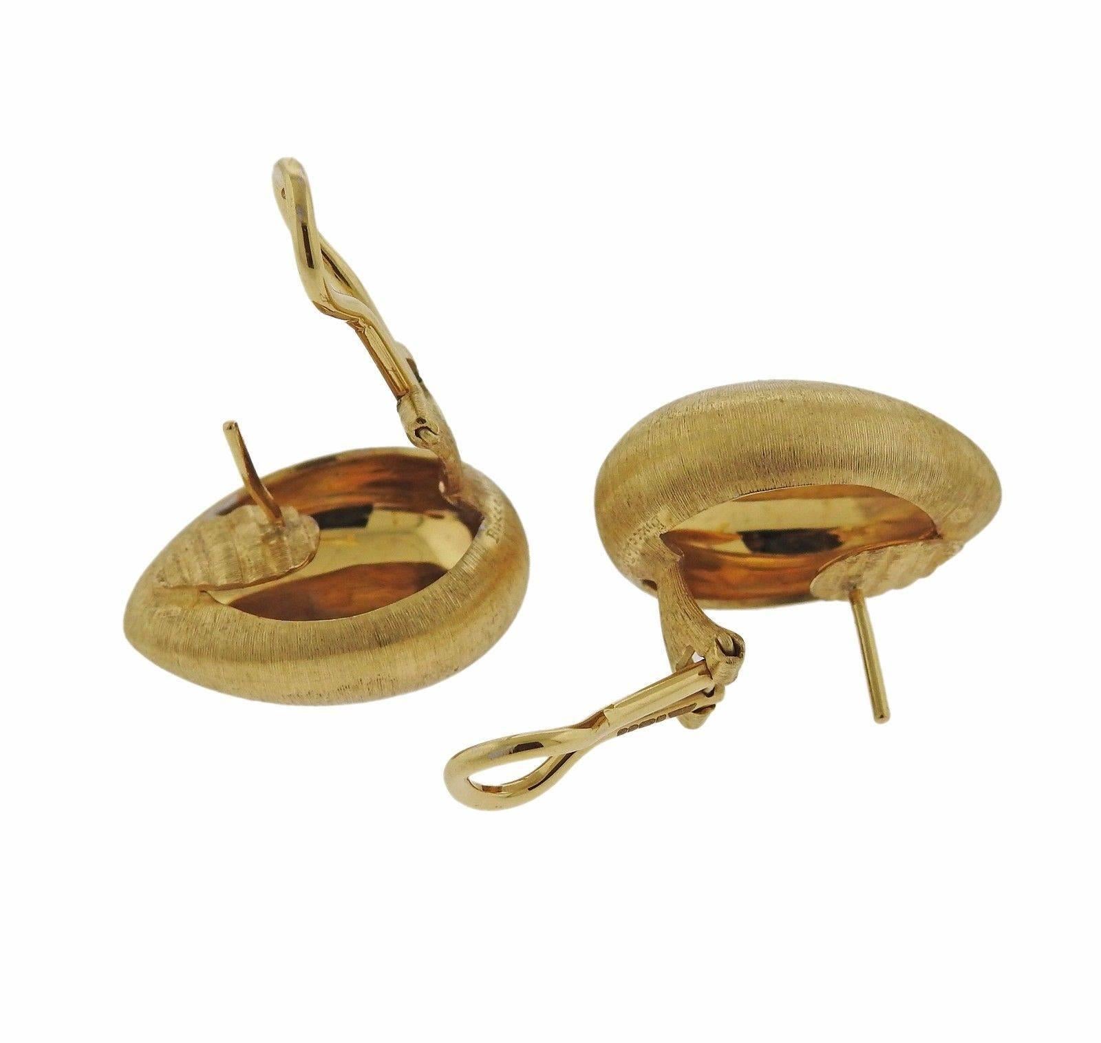 Buccellati Gold Teardrop Earrings 2