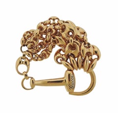 Gucci Horsebit Gold Multi Chain Bracelet