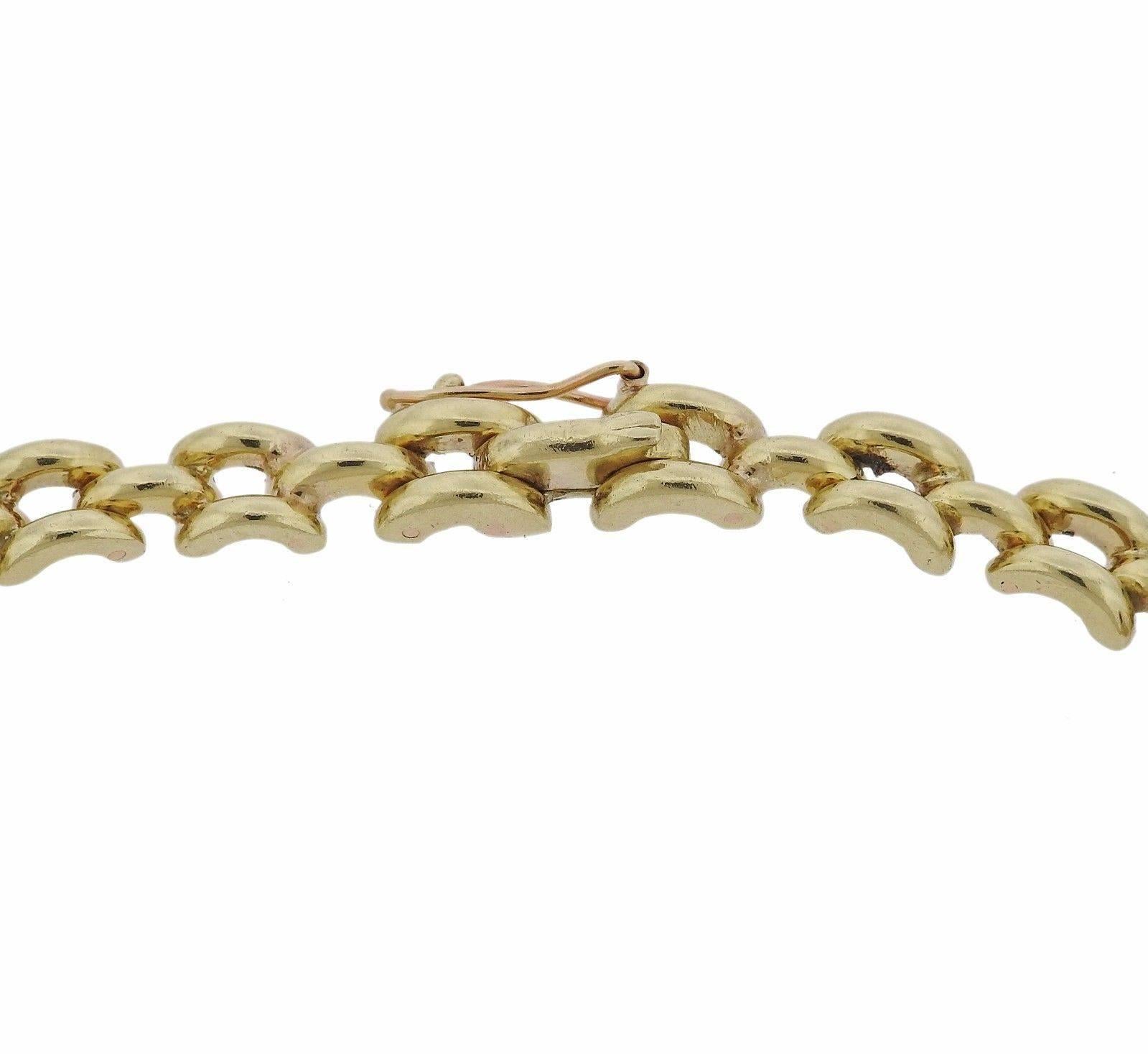 Jose Hess Gold Link Necklace 1
