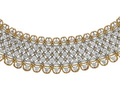 Exquisite Buccellati Diamond Gold Necklace