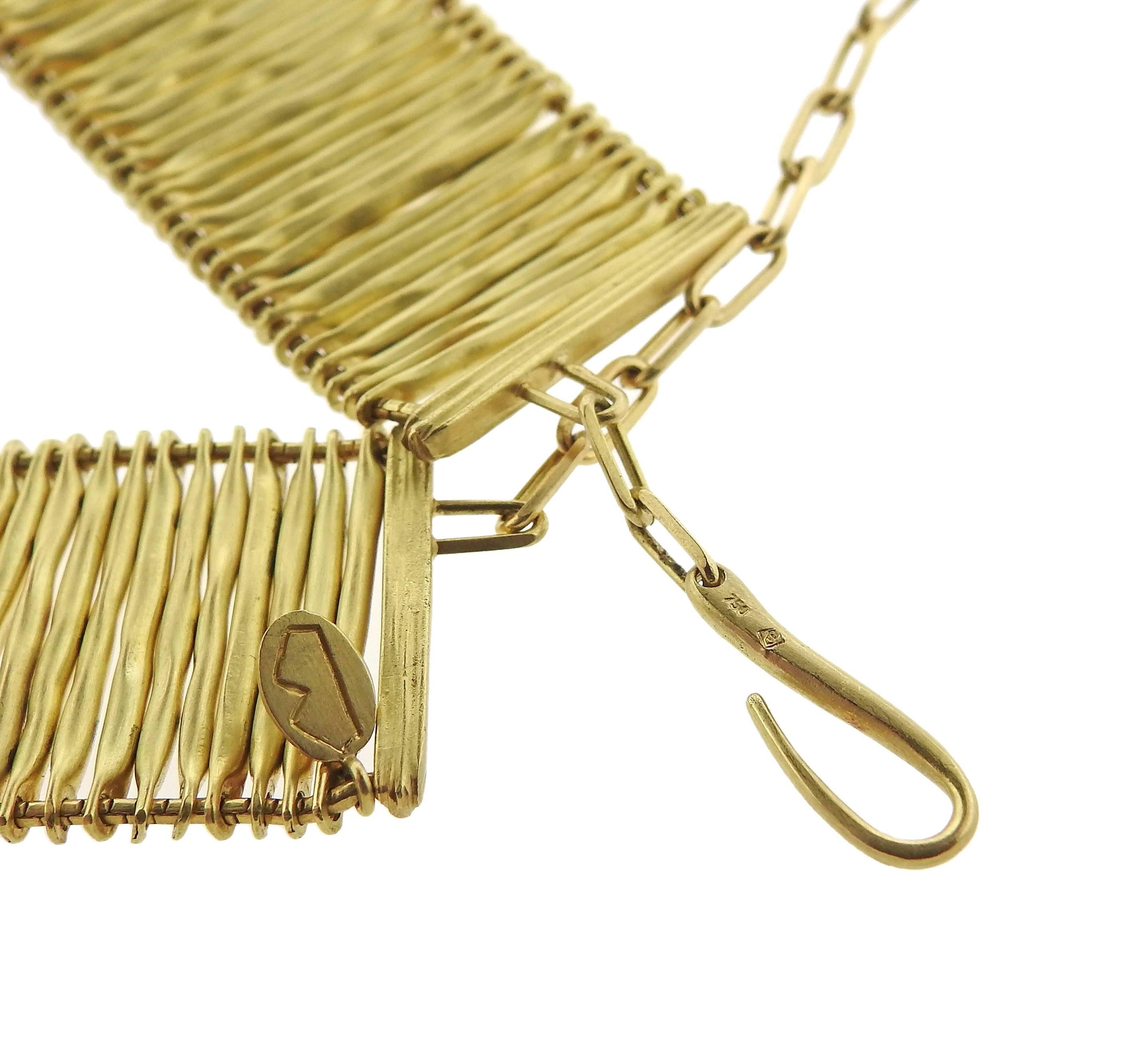 Women's H. Stern Filaments Diamond Gold Necklace