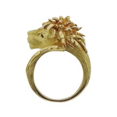 J. P. Bellin Diamond Gold Lion Ring