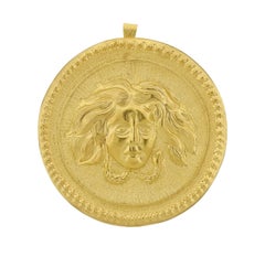 Buccellati Large Gold Pendant Medallion