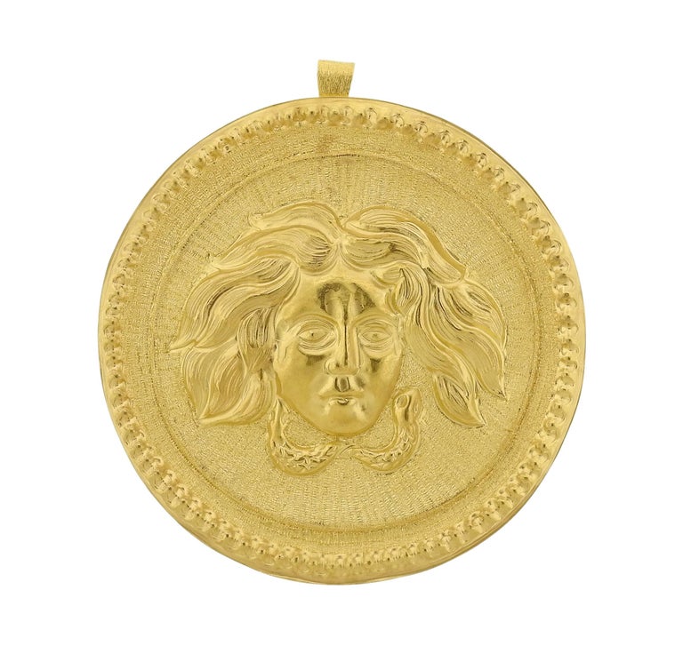 Buccellati Large Gold Pendant Medallion at 1stDibs large gold