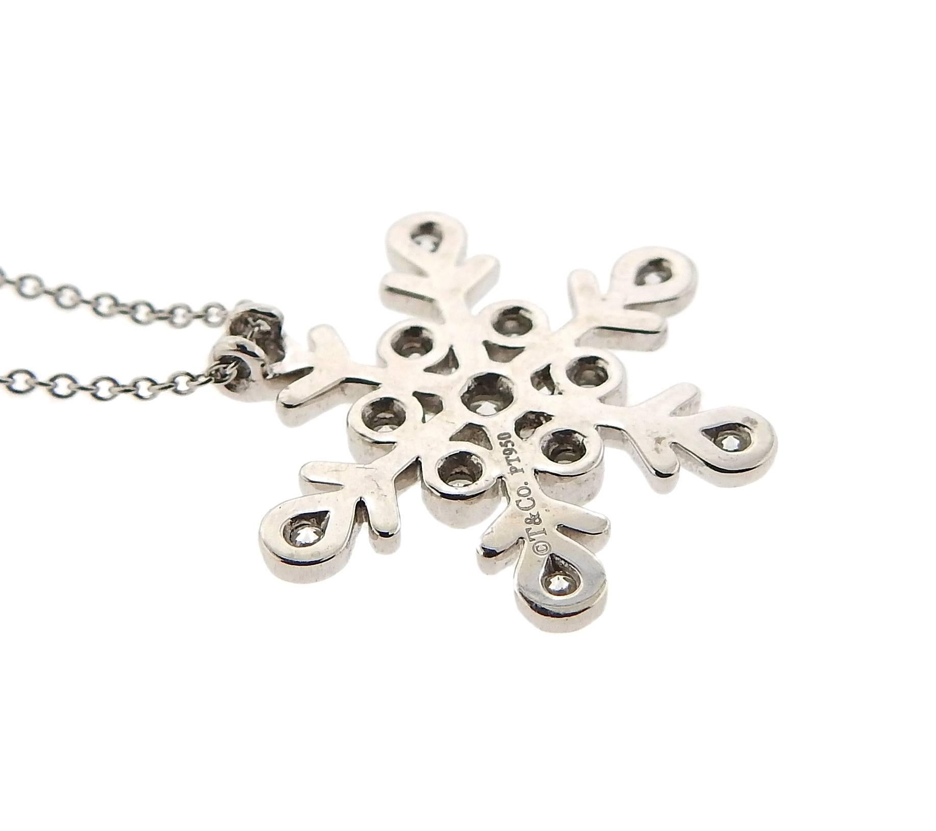 tiffany snowflake necklace