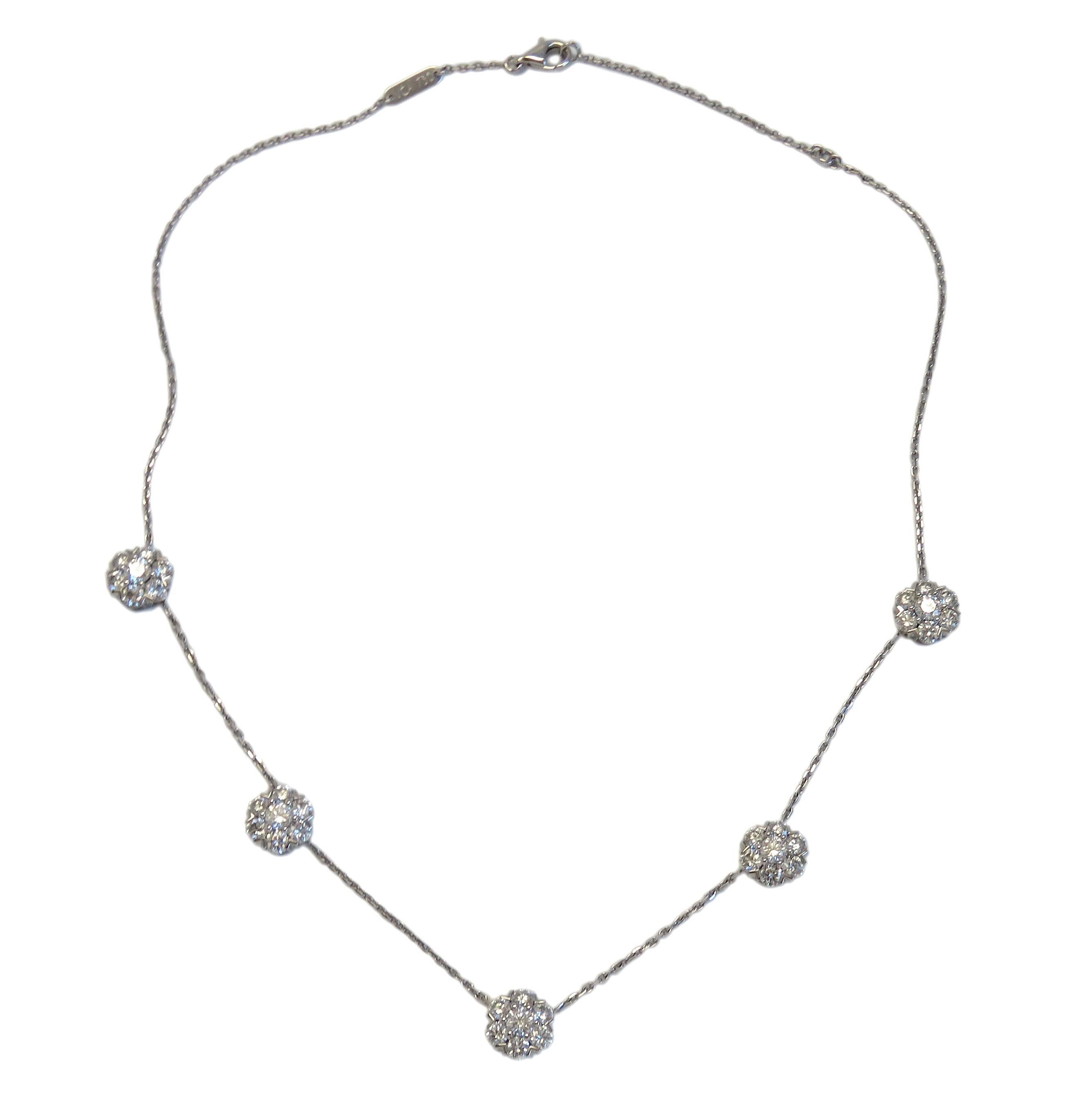 Van Cleef & Arpels Large Fleurette Diamond Necklace