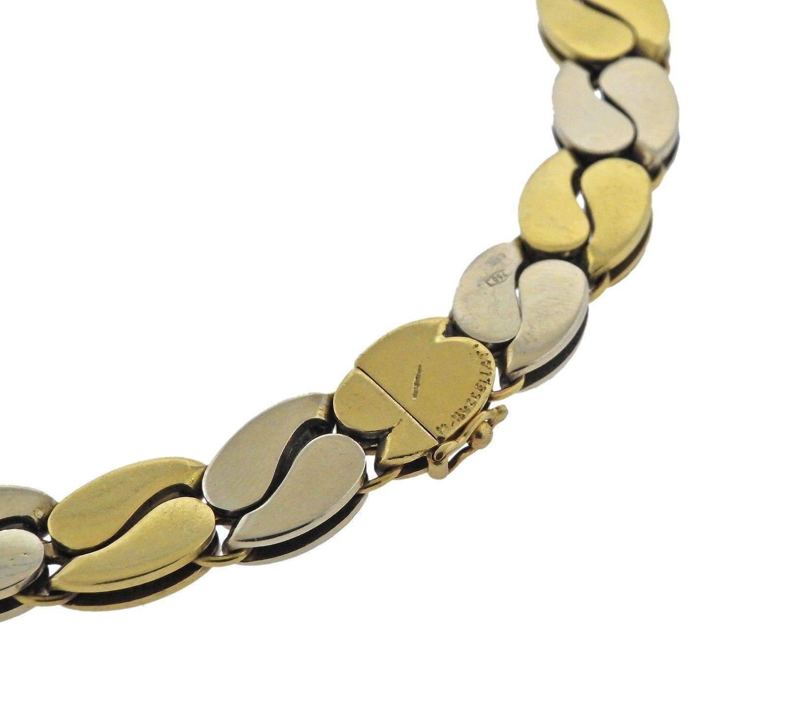 Mario Buccellati Gold Link Necklace In Excellent Condition In Lambertville, NJ