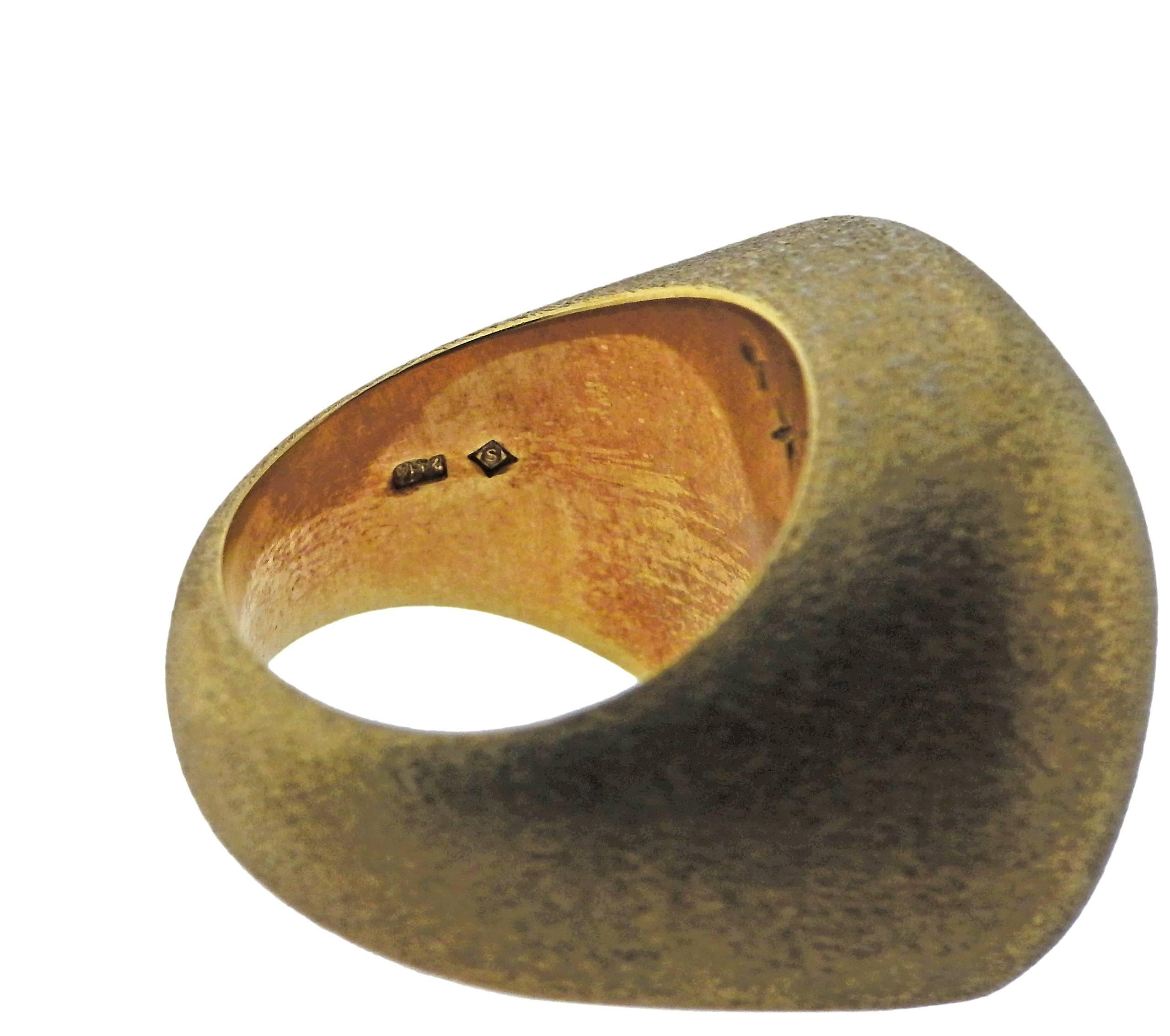 golden stone ring