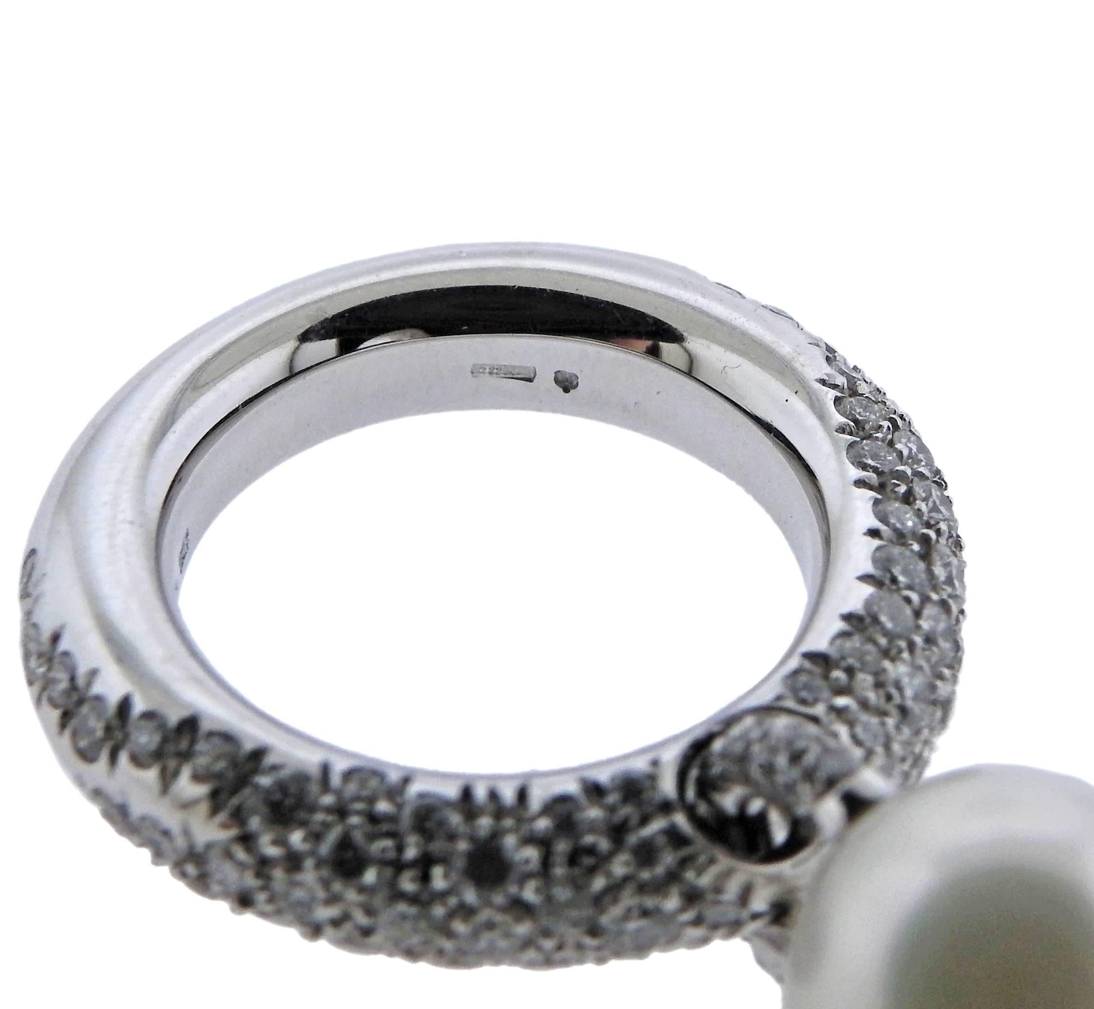 Women's Mikimoto South Sea Pearl Diamond Gold Ring