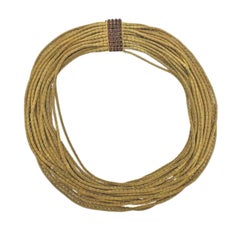 1960s Ruby Gold Spaghetti Necklace