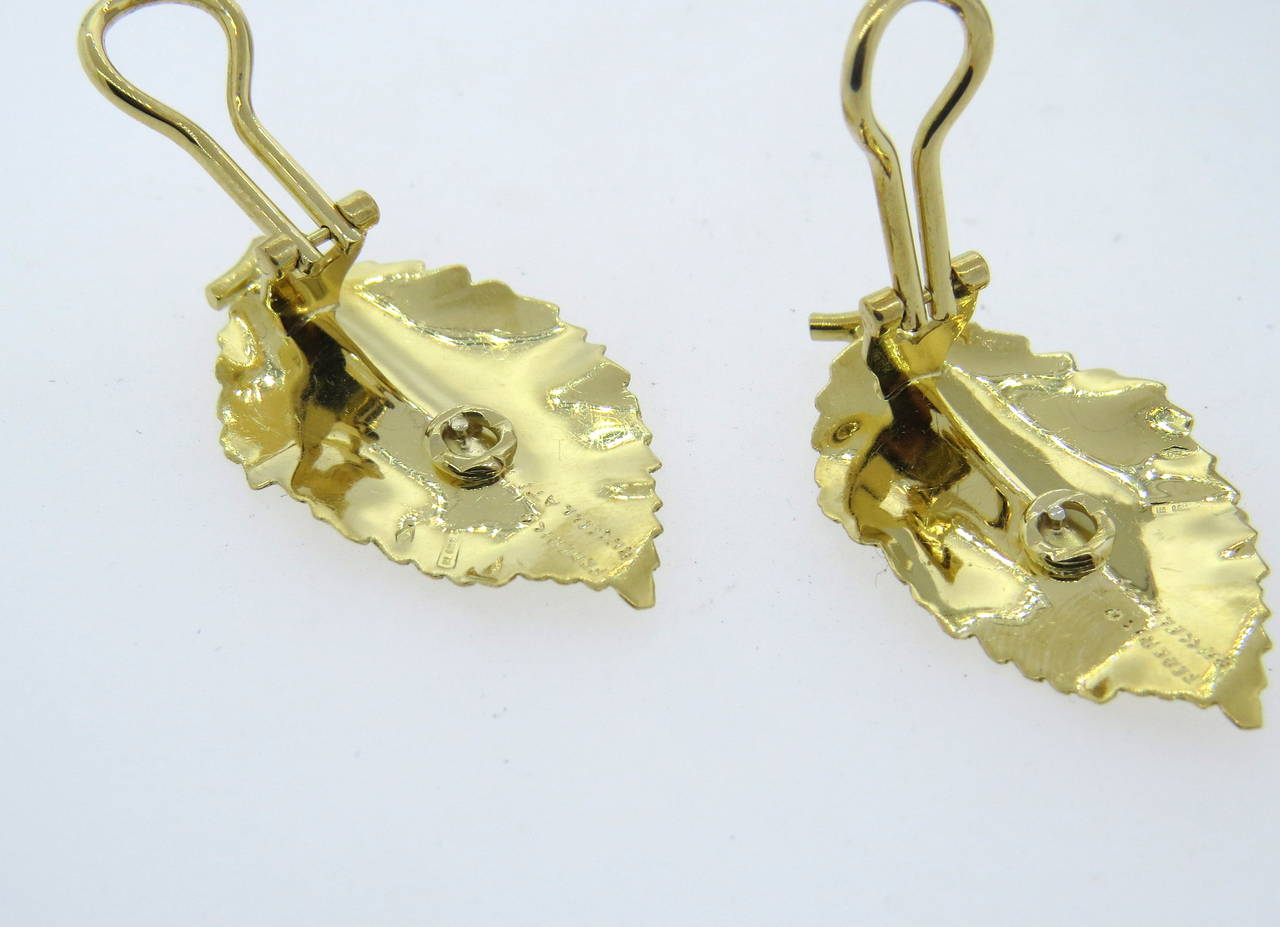 Women's Buccellati Gold Leaves Earrings