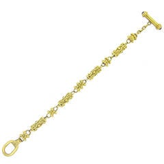 Denise Roberge Diamond Iolite Gold Toggle Bracelet