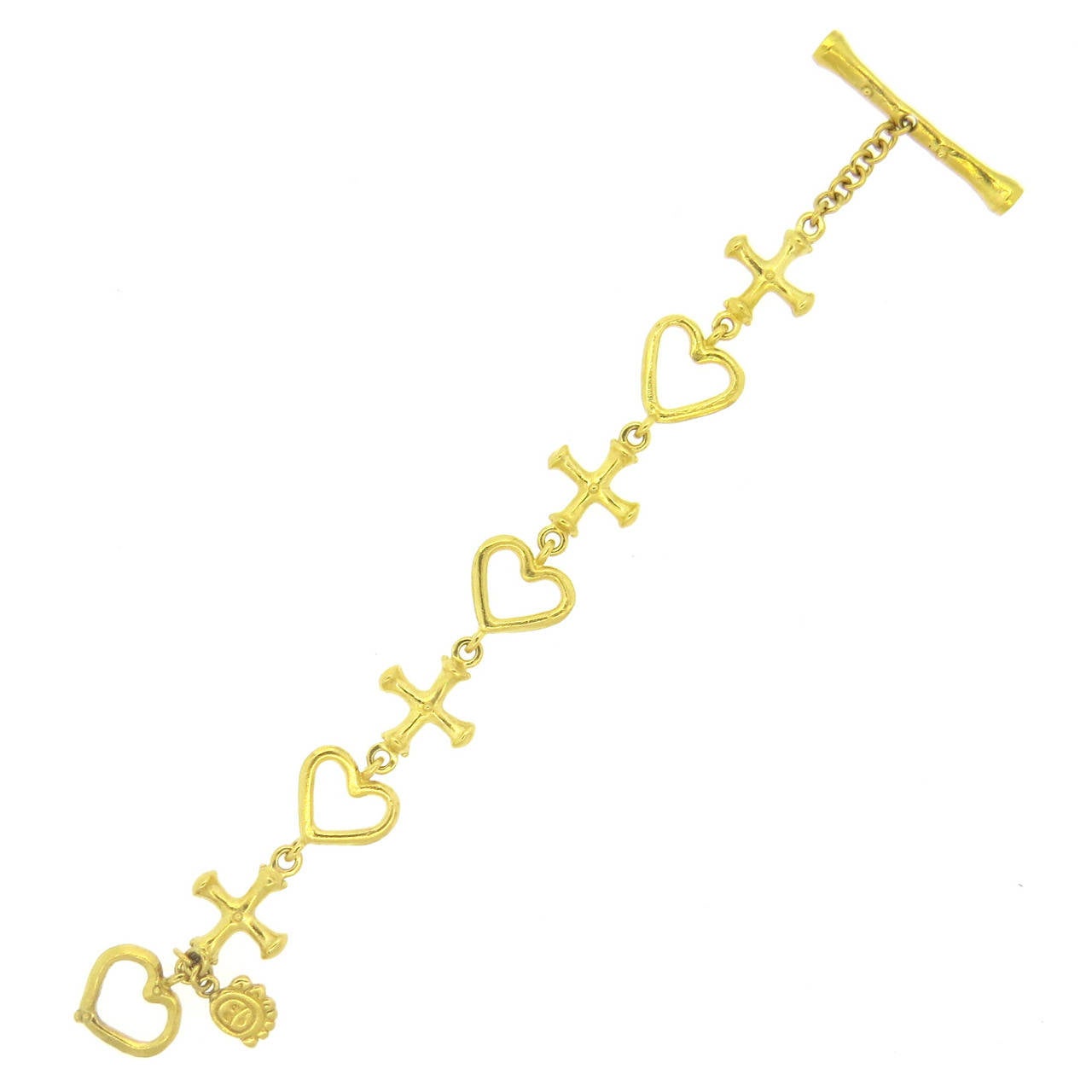 Denise Roberge Gold Toggle Bracelet