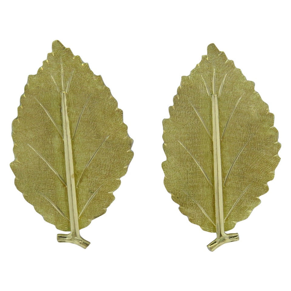 Buccellati Gold Leaves Earrings
