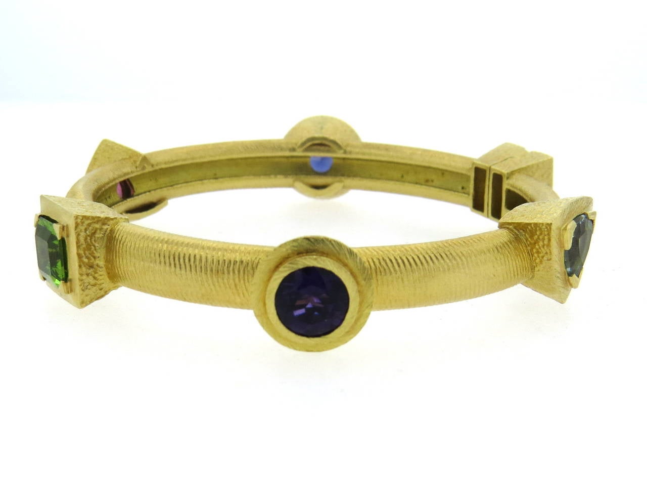 Women's Paul Morelli Gemstone Gold Bangle Bracelet