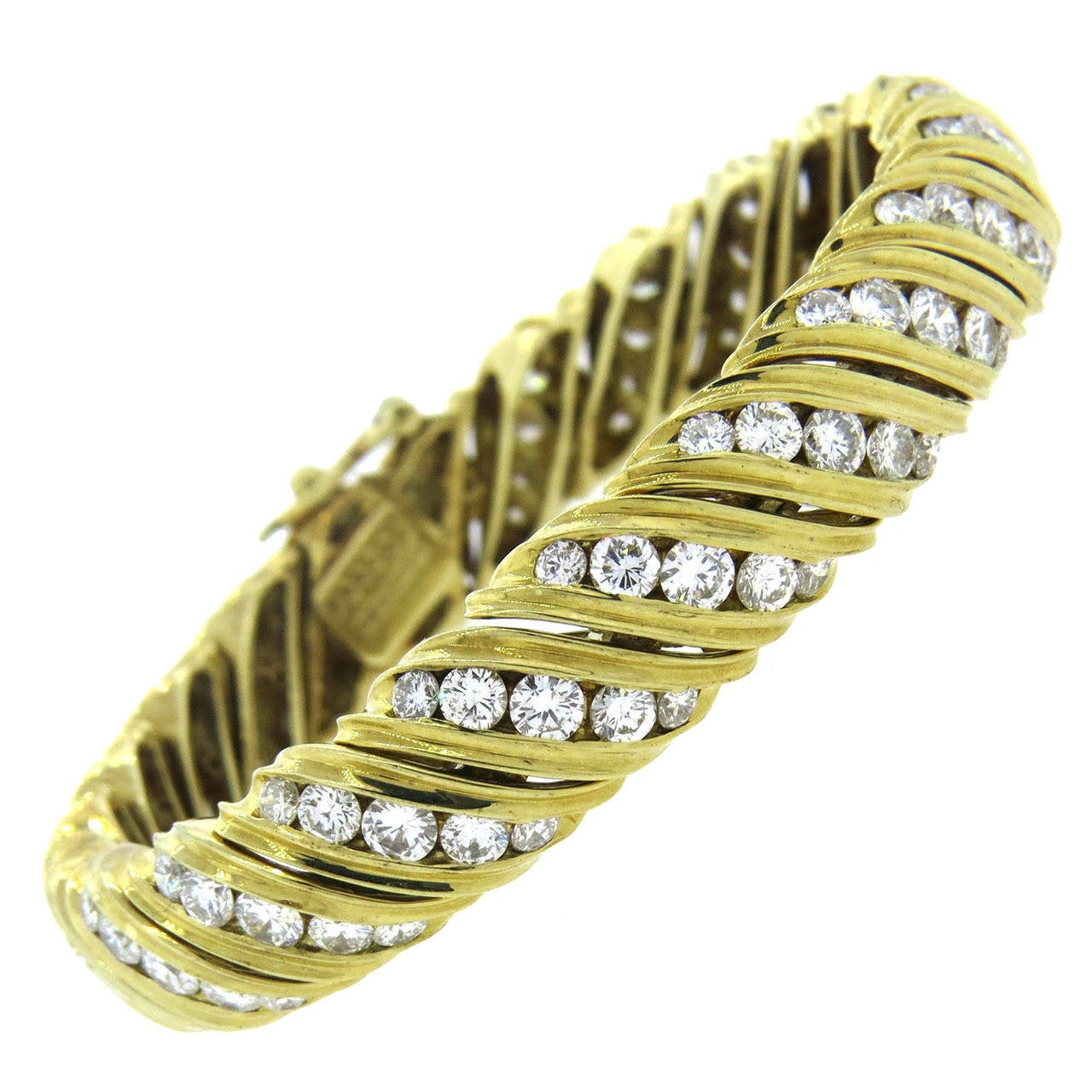 Jose Hess Fine Diamond Gold Bracelet